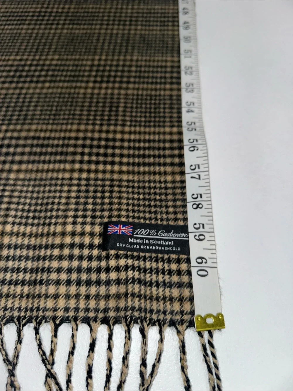 Nova check fashion collection made in Scotland soft 100% cashmere plaid scarf